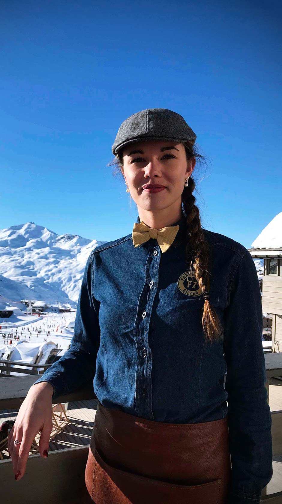 Créations pour Fahrenheit Seven Val Thorens et Courchevel | Chemise et bonnet broderies