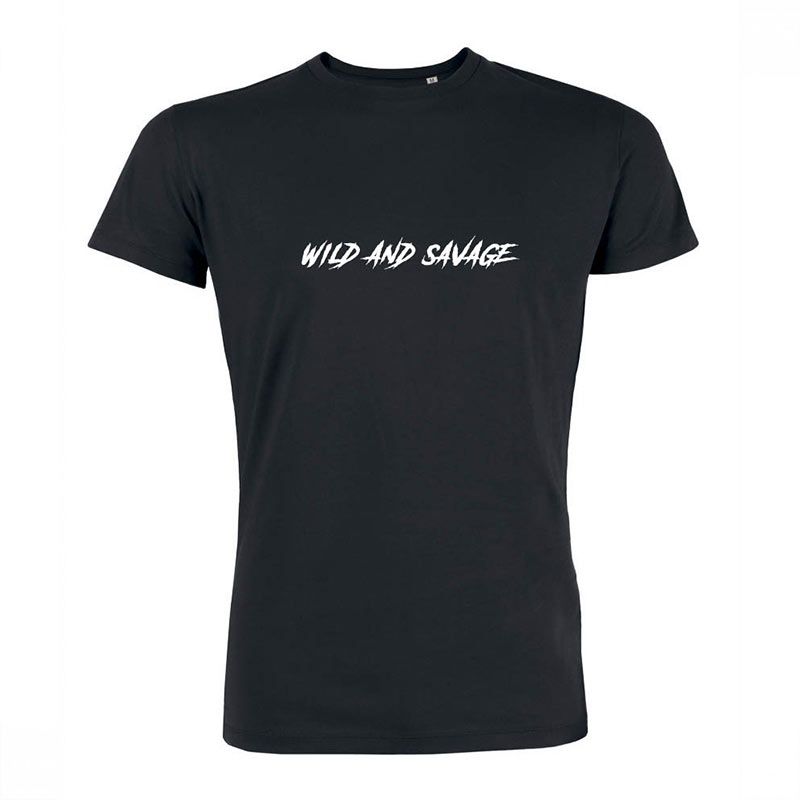Créations pour Wild And Savage Tee Shirt sérigraphié homme gris